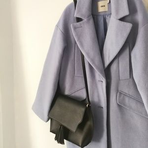 Sole Society Tassel faux Leather crossbody
